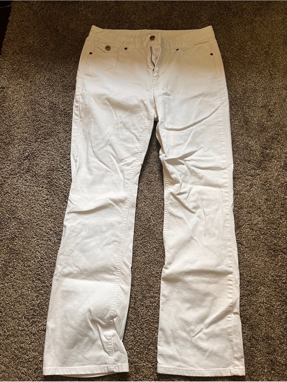 liz & co. White Flare Jeans